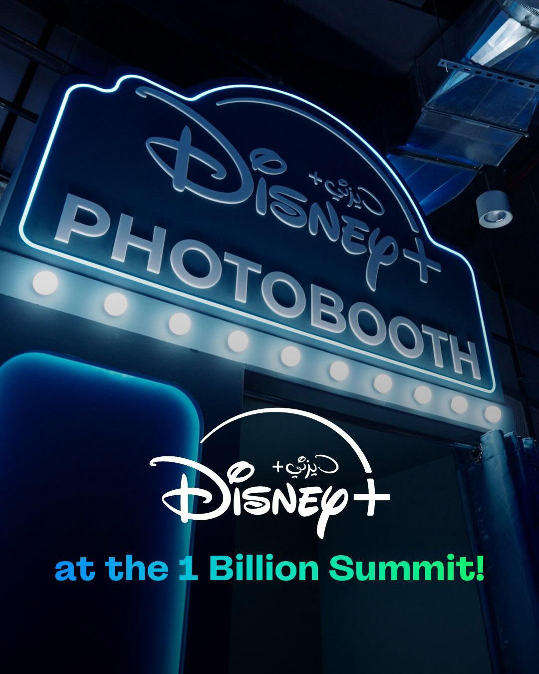 Disney+ MENA logo arabization at 1 Billion Summit